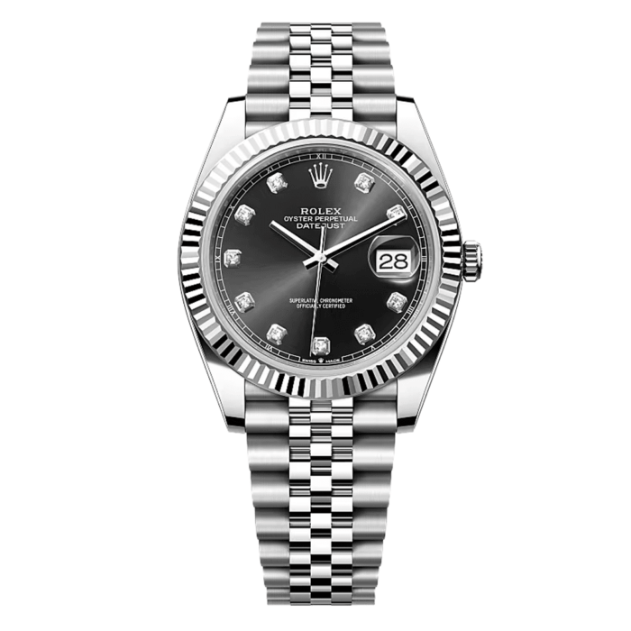 Rolex Datejust Black Diamond Dial Replica - Image 1