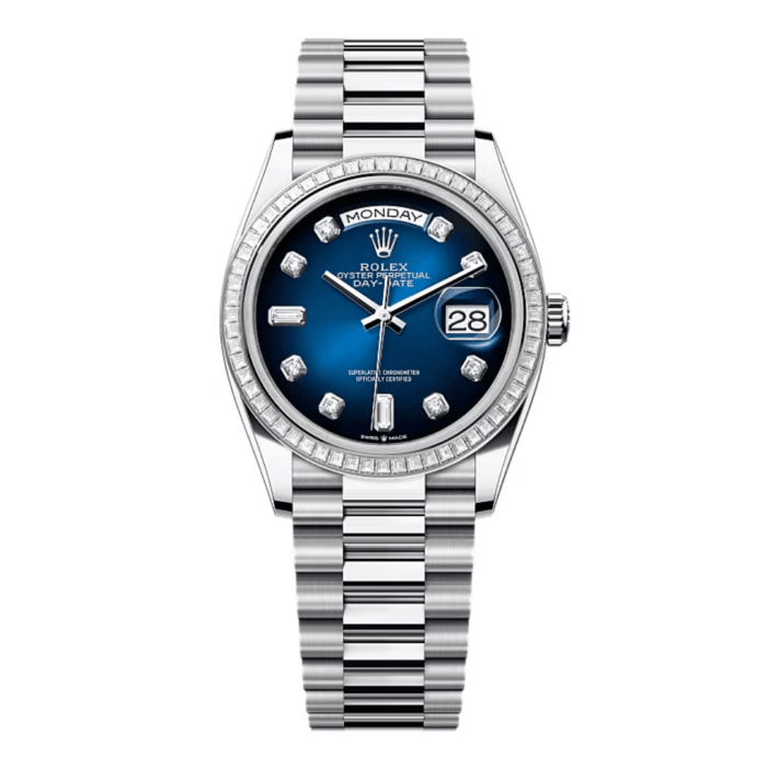 Rolex Day-Date 36 Blue Diamond Replica - Image 1