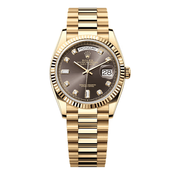 Rolex Day-Date 36 Gray Diamond Dial Replica - Image 1