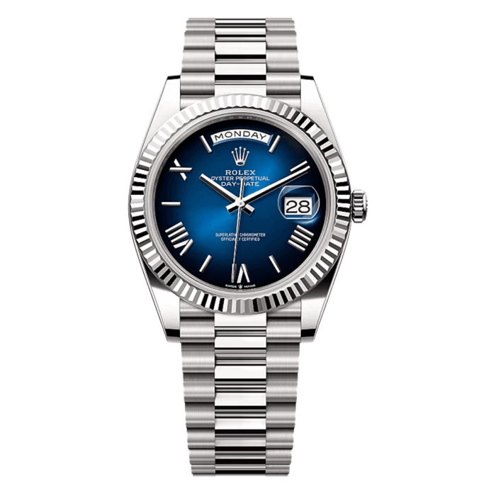 Rolex Day-Date 40 Blue Ombre Replica - Image 1