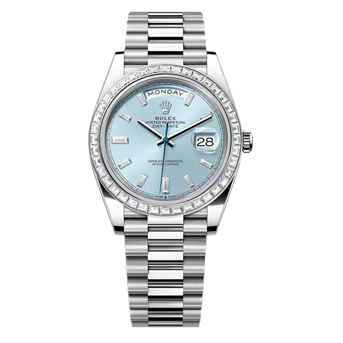 Rolex Day-Date 40 Diamond Bezel and Dial Replica - Image 1