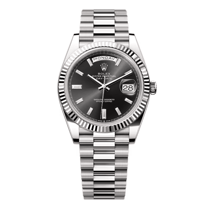 Rolex Day-Date Black Diamond Dial Replica - Image 1