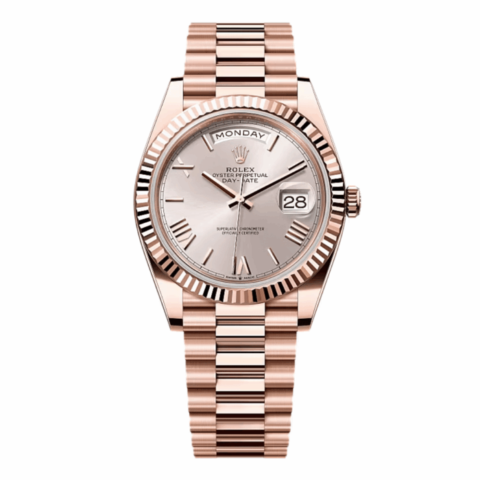 Rolex Day-Date Everose Gold Replica - Image 1