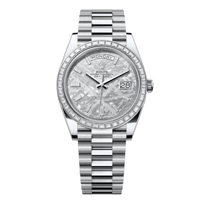 Rolex Day-Date Meteorite Dial Diamond Bezel Replica - Image 1
