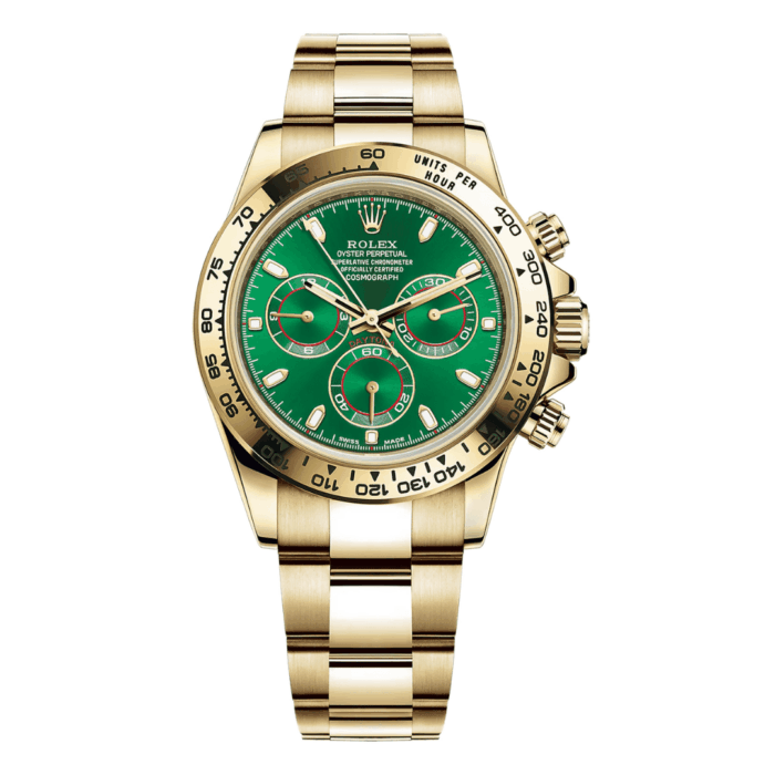 Rolex Daytona Cosmograph Gold Green Dial Replica - Image 1