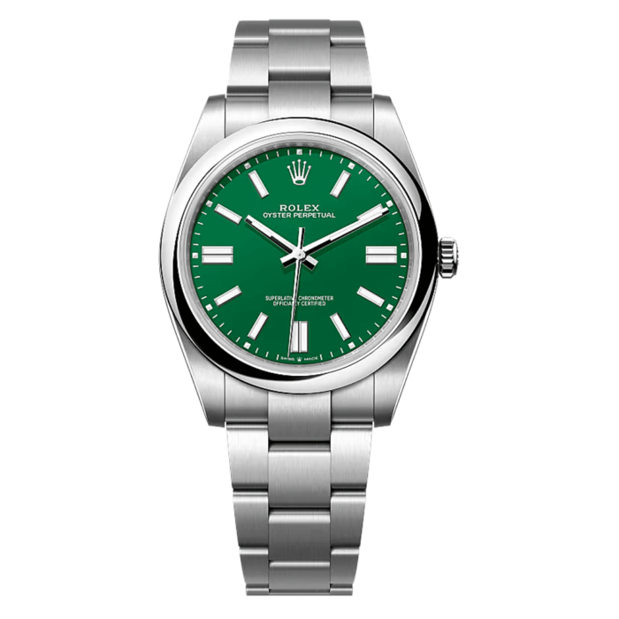 Rolex Oyster Perpetual Green Dial Replica - Image 1