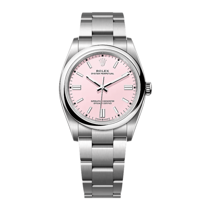 Rolex Oyster Perpetual Pink Dial Replica - Image 1