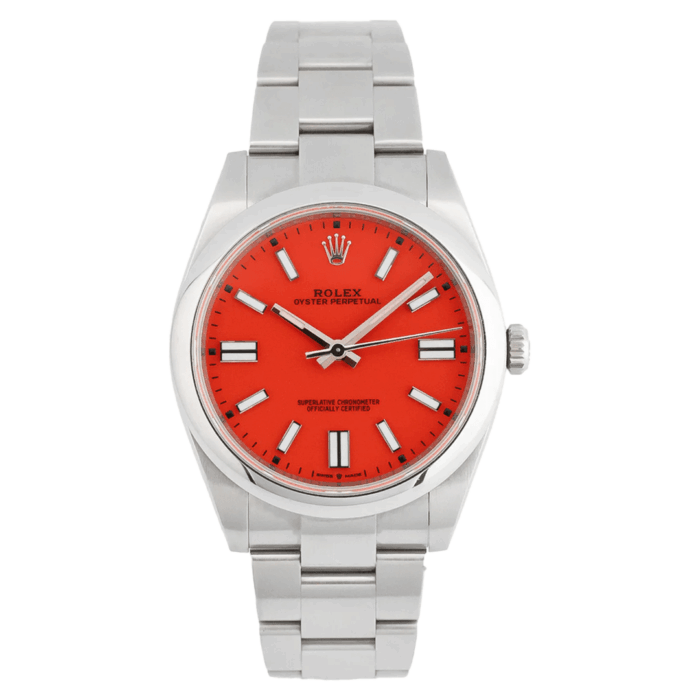 Rolex Oyster Perpetual Red Dial Replica - Image 1