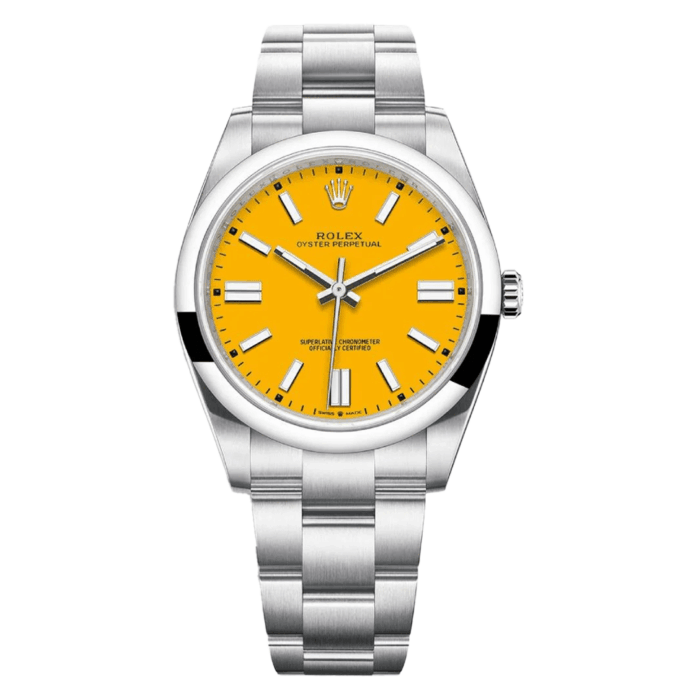 Rolex Oyster Perpetual Yellow Dial Replica - Image 1