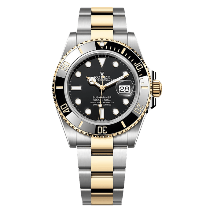 Rolex Submariner Two Tone Black Dial Replica - Image 1