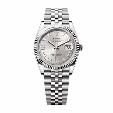 Rolex Datejust Silver Roman Dial Replica