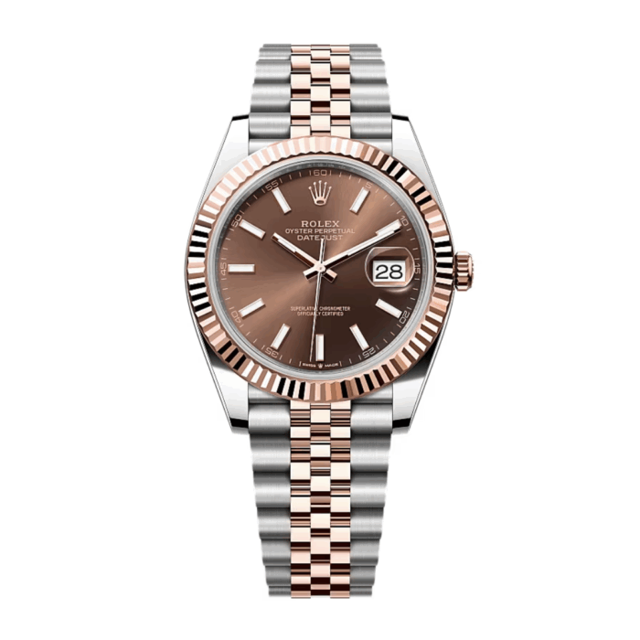 Rolex Datejust Two Tone Chocolate Dial Replica - Image 1
